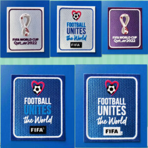 2022 World Cup Patch Heat Transfer Soccer Badge flocking number