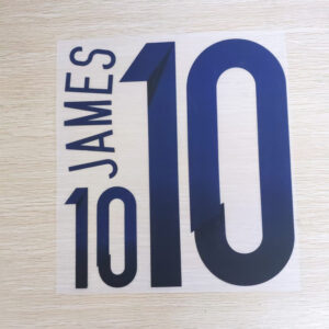 2014 Colombia james 10 number printing font