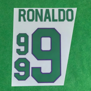 1997 Brazil football star RONALDO #9 soccer number