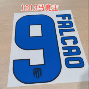 Atlético Madrid 2012/13 football FALCAO  #9 jersey number 12-13 soccer Retro style