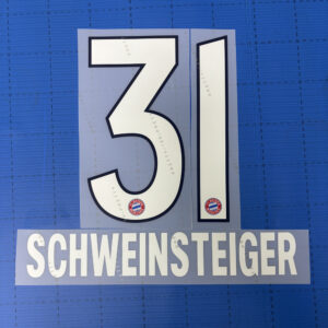 Bayern München Flock Home 2018/2019 Nummer 31 Schweinsteiger