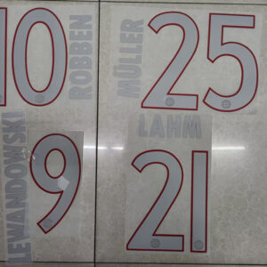 Bayern Munich 2014 2015 third LAHM ROBBEN MULLER 14-15 soccer number