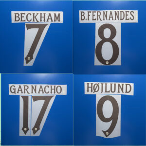 Manchester United 2025-26 Third Champions League B.FERNANDES MOUNT GARNACHO Jersey number