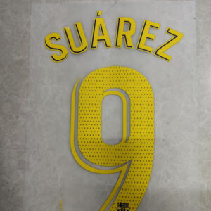 La Liga 2018 2019 2020 2021 Barcelona Player version SUÁREZ #9 jersey number