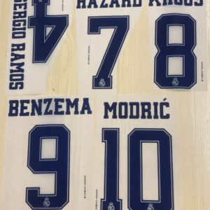 Real Madrid third 2019 2020 KROOS BENZEMA MODRIĆ 19-20 soccer number