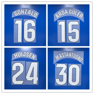 Real Madrid home 2025 2026 BELLINGHAM VINI JR. VALVERDE MBAPPE 25-26 white soccer number no logo