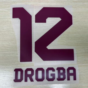 2012-13 Galatasaray Away Name Number Set #12 DROGBA Repro