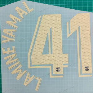 La Liga 2022 2023 Barcelona player version LAMIN YAMAL #41 jersey number 22-23 Football number