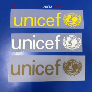 sponsor Barcelona AD UNICEF back advertise 20CM