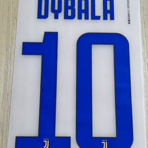 JUVENTUS 2017 2018 away DYBALA 17-18 blue soccer number