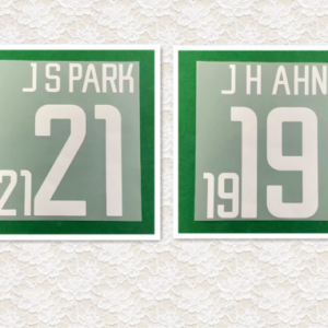 2002 South Korea JH AHN JS PARK soccer number