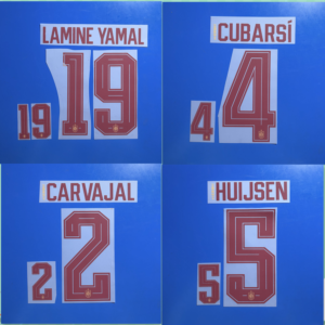 2026 Spain Away football star GAVI RODRIGO PEDRI LAMIN YAMAL soccer number