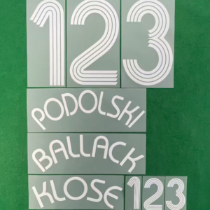2006 Germany white soccer ballack schweinsteiger PODOLSKI KLOSE football number