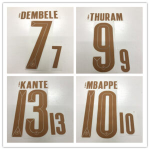 2026 France away Football number MBAPPE KANTE OLISE DOUE DEMBELE Jersey number