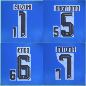 Japan 2026 Away football star MITOMA TSUBASA NAKAMURA KUBO white soccer number