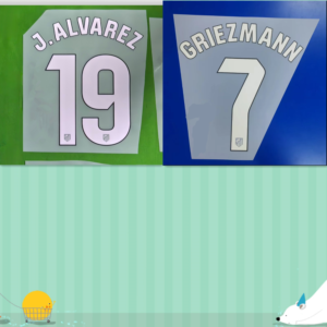 2024 2025 2026 Atletico Madrid home/third GRIEZMANN J.ALVAREZ 24-25 soccer number