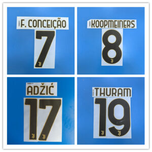 Juventus Football Club 2026 2027 home VLAHOIC YILDIZ THURAM 26-27 soccer Jersey number