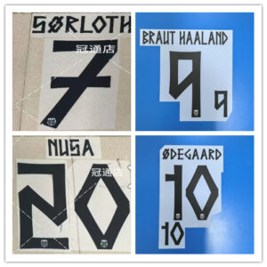 2026 World Cup Norway national football team third SORLOTH NUSA ODEGAARD BRAUT HAALAND black soccer number