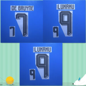 2026 Belgium Away football star DE BRUYNE LUKAKU DOKU yellow soccer number