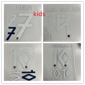 Kids 2026 World Cup Norway Home football team DE BRAUT HAALAND ODEGAARD NUSA soccer number Height 24.4cm