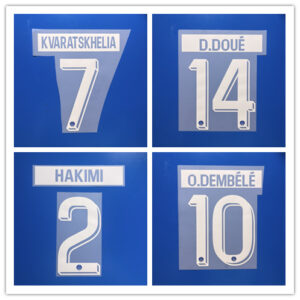 PSG 2026 2027 UEFA Champions League Paris home VITINHA D.DOUE O.DEMBELE 26-27 soccer number