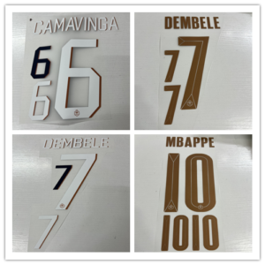 Kids 2026 World Cup France Home football team DE MBAPPE  OLISE  DOUE soccer number Height 24.3cm