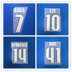 Arsenal 2026 2027 UEFA Champions League football star home SAKA EZE GYOKERES RICE 26-27 soccer Number