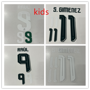 Kids 2026 World Cup Mexico Home football team DE RAUL  S.GIMENEZ soccer number Height 24.2cm