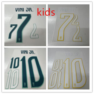 Kids 2026 World Cup Brazil football team VINI JR.  NEYMAR JR  RAPHINHA soccer number Height 24.3cm