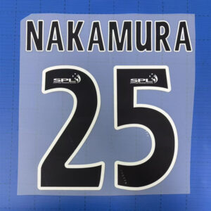 2005-09 SPL Scottish Premieship Celtic FC Home Name Set #25 NAKAMURA soccer number