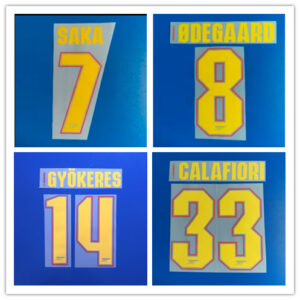 Arsenal 2026 2027 UEFA Champions League football star away SAKA EZE GYOKERES RICE 26-27 soccer Number