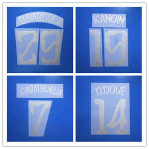 PSG 2025 2026 UEFA Champions League Paris silver KVARATSKHELIA D.DOUE O.DEMBELE 25-26 soccer number