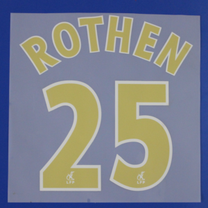 PSG 2006 2007 football star ROTHEN #25 Paris 06-07 soccer number