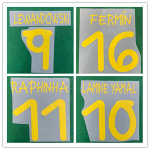 Barcelona 2025 2026 Special Edition PEDRI LEWANDOWSKI LAMINE YAMAL RAPHINHA FERMIN Football number no logo