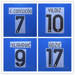 Juventus Football Club 2026 2027 away VLAHOIC YILDIZ THURAM 26-27 soccer Jersey number