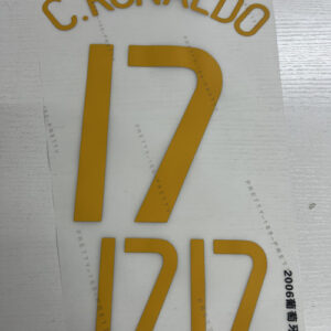 Kids 2006 Portugal football C.RONALDO 17 soccer number height 26.4cm