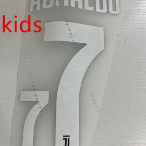 Kids 2019 2020 Juventus football RONALDO 7 soccer number height 24.7cm