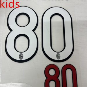 Kids A.C.Milan 09-10 AC home RONALDINHO  soccer number
