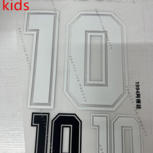 Kids Argentina 1994 messi scaloni soccer number height 24.7cm