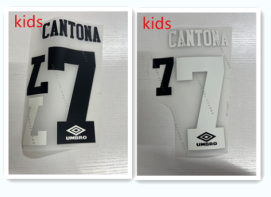 Kids 1992 1994 Plastic material Manchester United  CANTONA GIGGS Jersey number Height 24.6cm