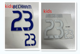 Kids premier League FIFA World Cup 06-07 Real Madrid football star BECKHAM soccer number Height 24.5cm