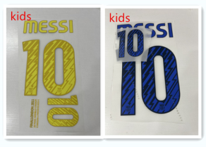 Kids 2010 2011 Barcelona  Messi  2010-11 jersey number Height 24.1cm