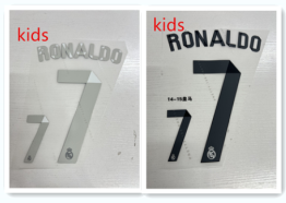 Kids premier League FIFA World Cup 14-15 Real Madrid football star RONALDO soccer number Height 25.4cm
