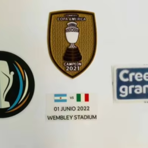 Finalissima CONMEBOL Copa América Campeón 2021 football patch Cree en grande WEMBLEY STADIUM soccer patch