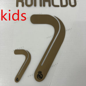 Kids 2011 2012 Real Madrid football RONALDO 7 soccer number height 23.9cm