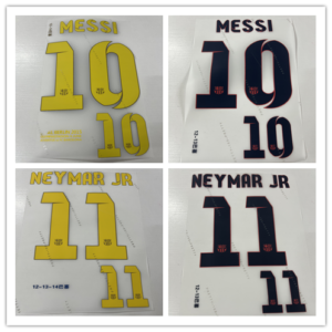 Kids 2012-2014 Barcelona  Messi NEYMAR JR  2012-14 jersey number Height 23.3cm
