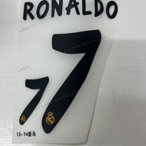 Kids 2013 2014 Real Madrid football RONALDO 7 soccer number height 24.4cm