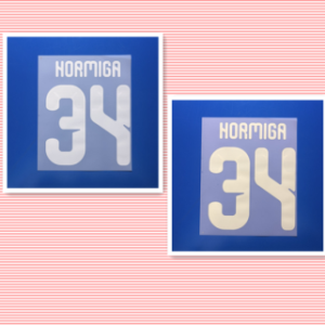 Olympiacos F.C. 2026 2027 Olympiakos #34 HORMIGA 26-27 soccer number no logo