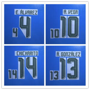 Mexico away 2026 football star E.ALVAREZ RAUL CHICHARITO white soccer number