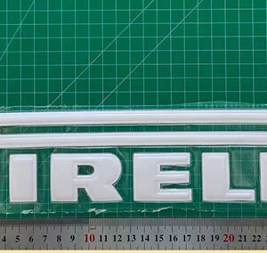 3D velvet Retro INTER MILAN Pirelli Chest advertise Sponsor width 29cm